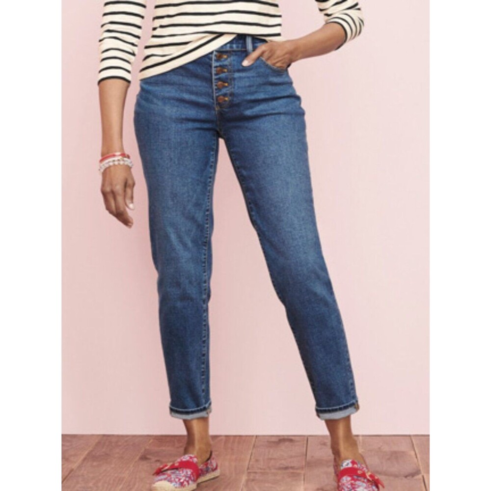 Talbots Button Front Everyday Relaxed Jeans